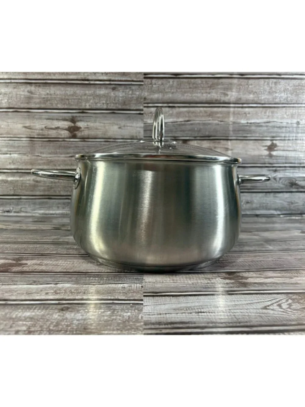SCHULTE-UFER Stainless Steel 18/10 -5Qt Stock Pot W/Lid Induction Ready